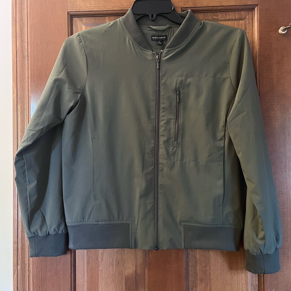 Banana Republic Olive Bomber Jacket